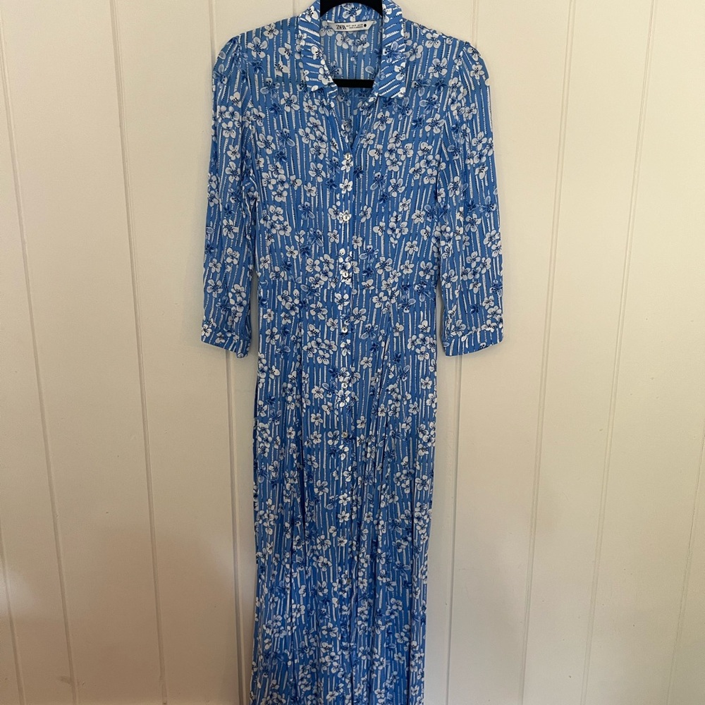 Blue Floral Women's Dress Bundle